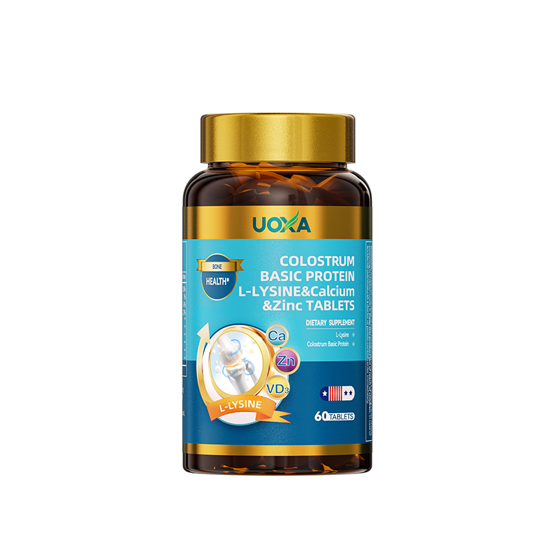 Colostrum alkaline protein lysine calcium zinc chewable tablets